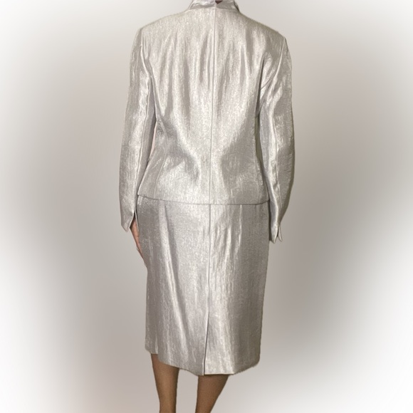 Kasper Women’s Skirt Set Silver Sz 14P - Picture 2 of 10